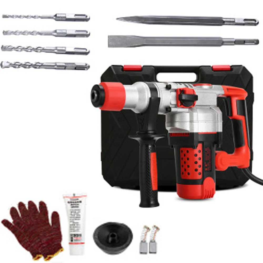 Multifunctional Rotary Hammer Electric Demolition Hammer Impact Drill with Accessories
Multifunctional Rotary Hammer Electric Demolition Hammer Impact Drill with Accessories