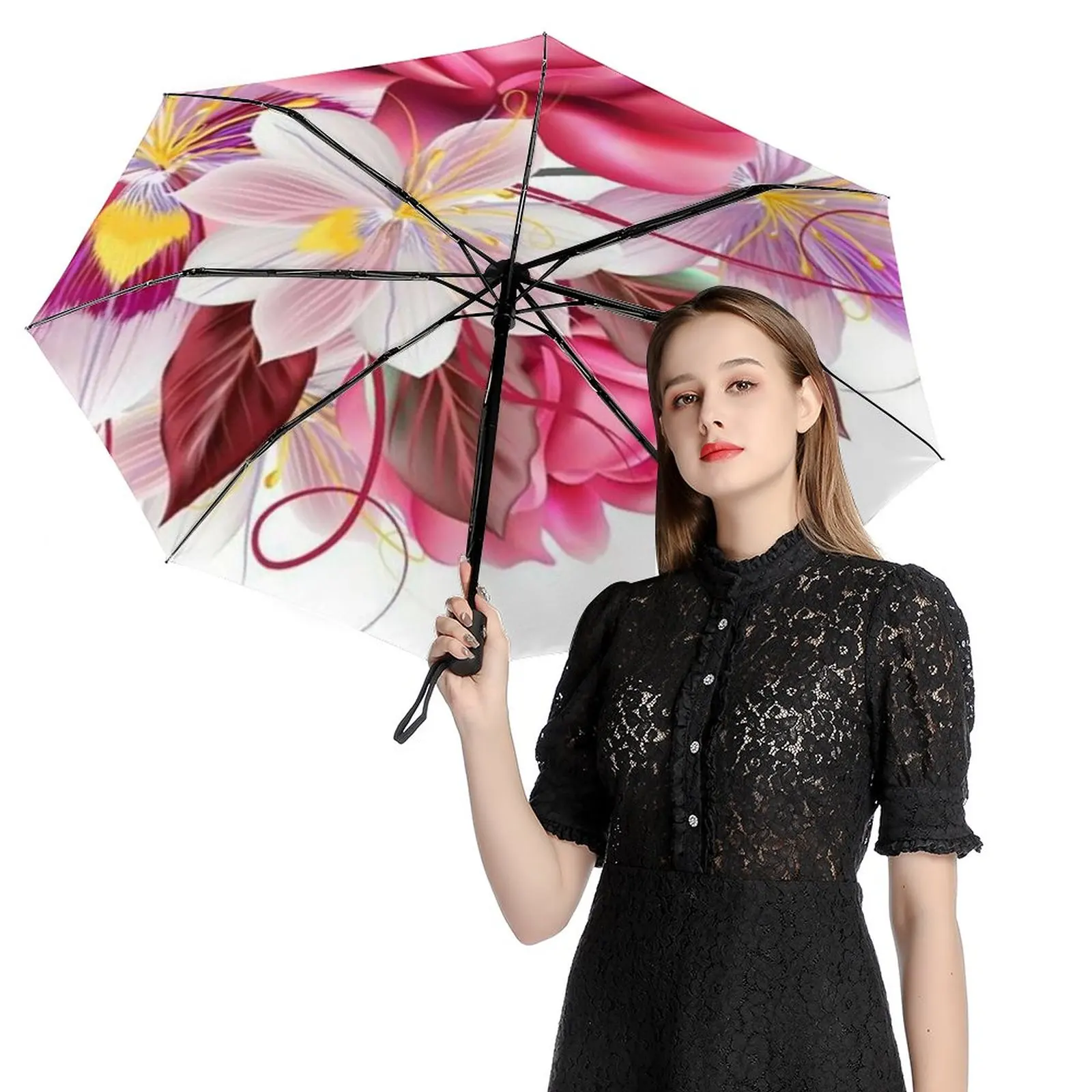 Automatic Umbrella Rain Sun Rain Anti Uv Windproof Beach Umbrella Girl Parasol Folding Parasol Umbrellas Rain Women Portable99
Automatic Umbrella Rain Sun Rain Anti Uv Windproof Beach Umbrella Girl Parasol Folding Parasol Umbrellas Rain Women Portable99