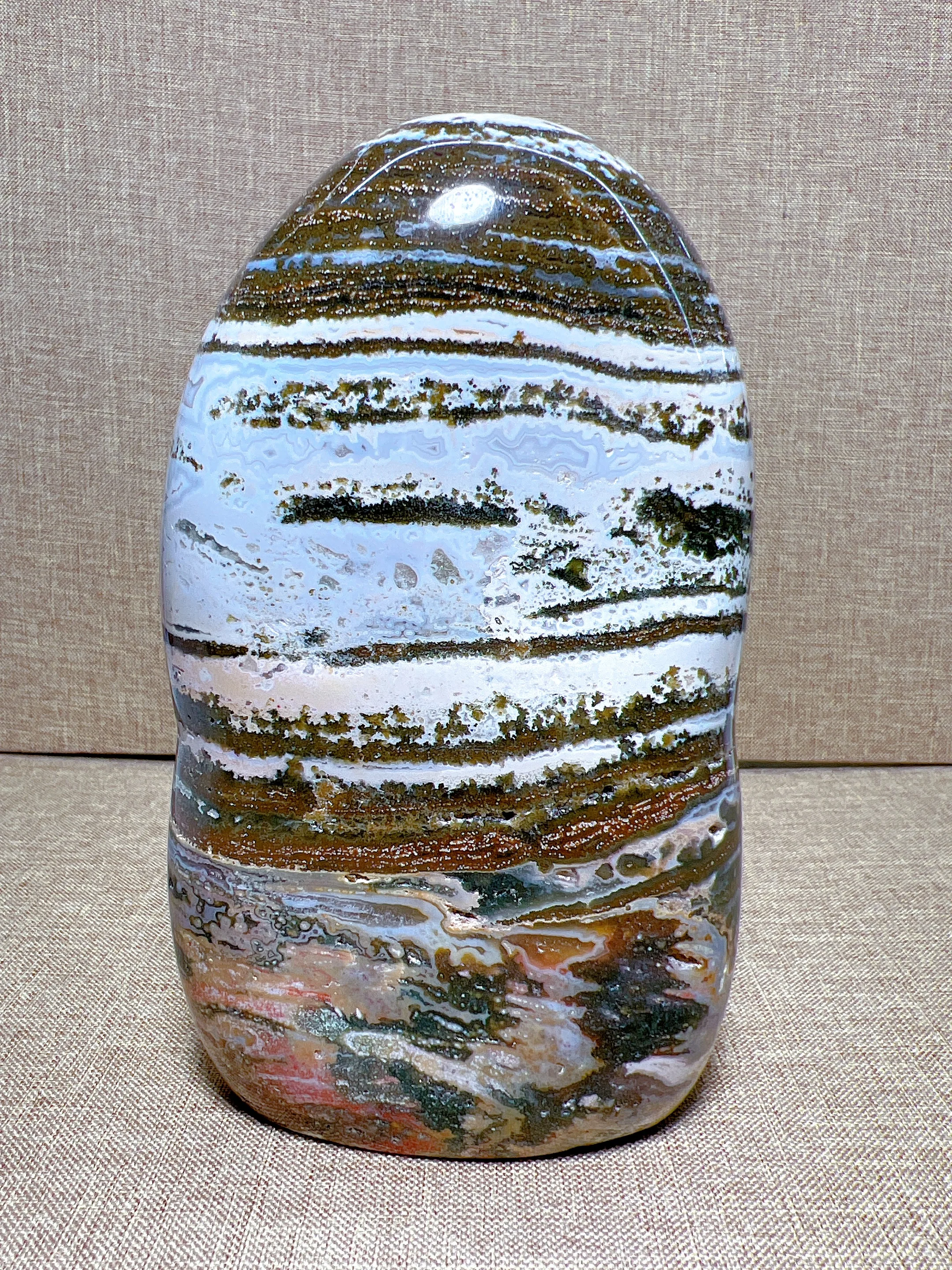 Natural Ocean Jasper Free Form, Carving Reiki Healing Stone Home Decoration Exquisite Gift
Natural Ocean Jasper Free Form, Carving Reiki Healing Stone Home Decoration Exquisite Gift