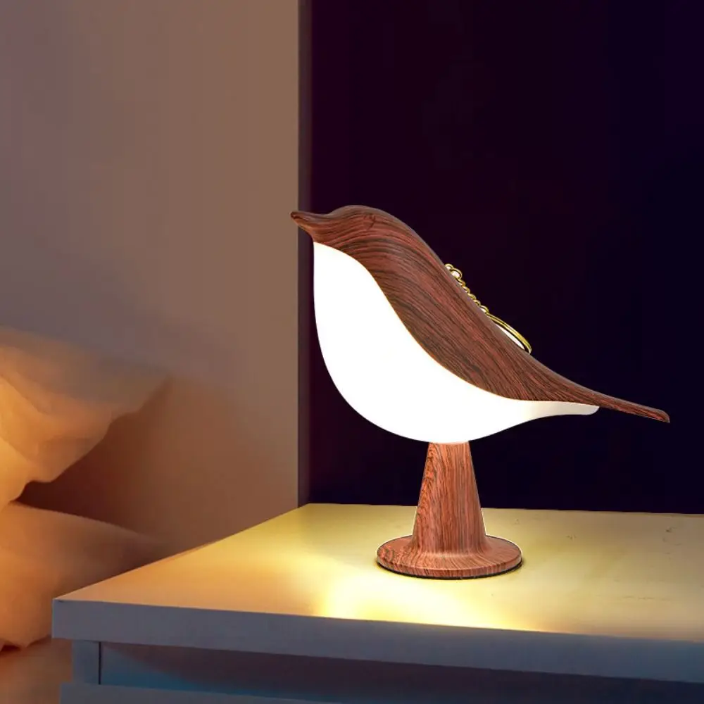 

Bird Shaped Small Desk Lamp Cordless with Aromatherapy Bedside Lamps 3 Level Brightness Home Decor Creative Magpie Aroma Lamp