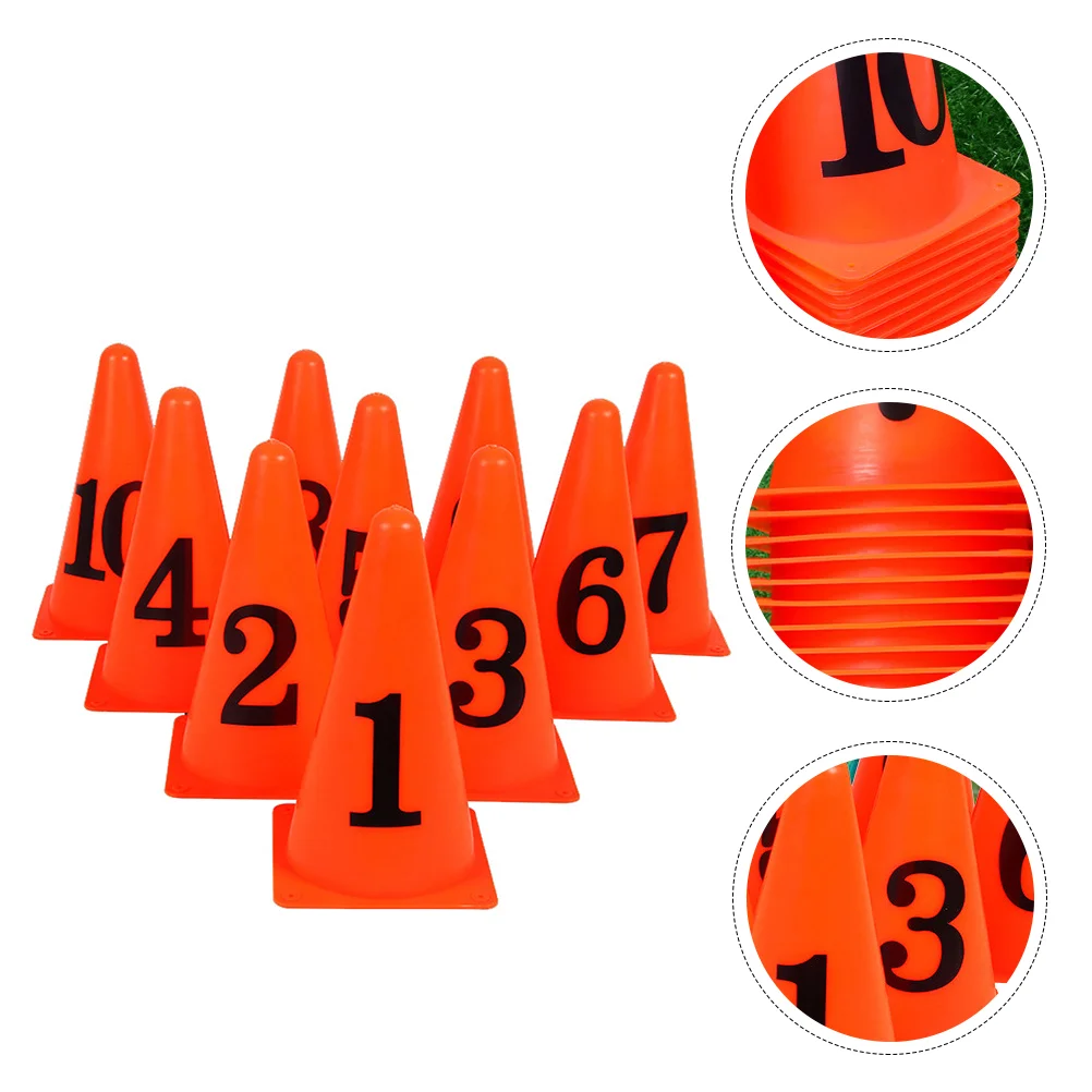 10 Pcs Major Soccer Number Sign Bucket Cone Ice Cream Child Disc Cones For Football Imported PE Material for Football Training
10 Pcs Major Soccer Number Sign Bucket Cone Ice Cream Child Disc Cones For Football Imported PE Material for Football Training