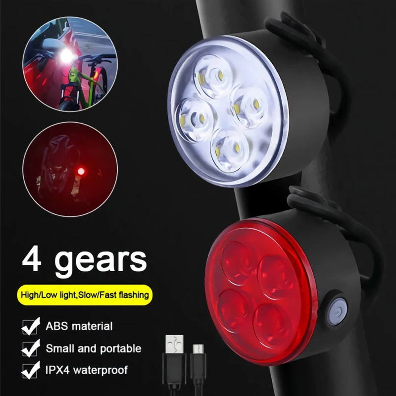 LED Bicycle Lights Front And Rear Bike Lamp Rechargeable Flashlight for Bicycle MTB Bike Lighting Front and Back Light Lanterns
LED Bicycle Lights Front And Rear Bike Lamp Rechargeable Flashlight for Bicycle MTB Bike Lighting Front and Back Light Lanterns