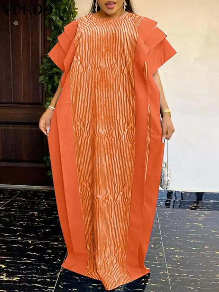 Plus Size VONDA 2023 Women Bohemian Dress Short Sleeve Printed Summer Party Holiday Vestido Vintage Casual Satin Maxi Robe
Plus Size VONDA 2023 Women Bohemian Dress Short Sleeve Printed Summer Party Holiday Vestido Vintage Casual Satin Maxi Robe