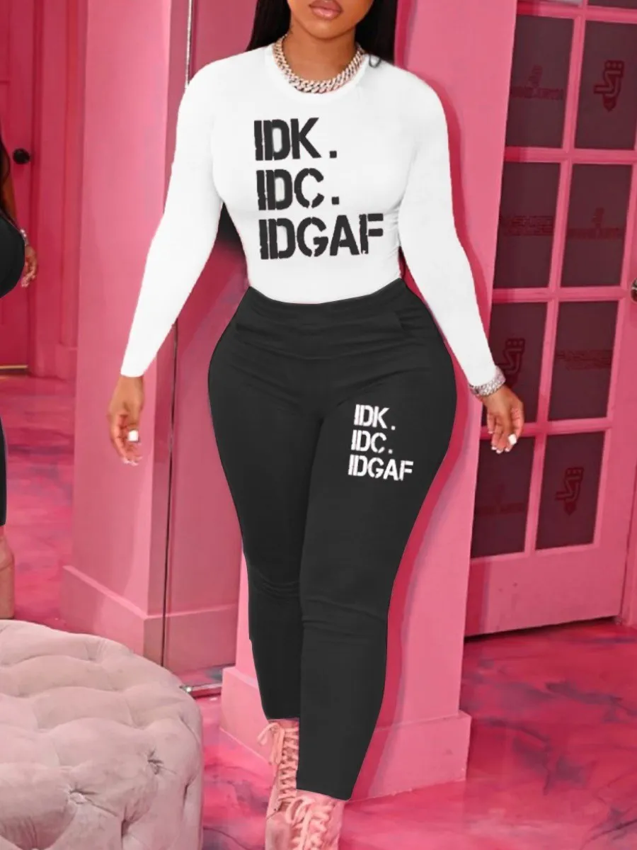 LW Plus Size 2pcs Outfit Letter Print Pants Set Fashion Spring summer Tracksuits Women Two Piece Set Tops and Pants Suits Casual
LW Plus Size 2pcs Outfit Letter Print Pants Set Fashion Spring summer Tracksuits Women Two Piece Set Tops and Pants Suits Casual