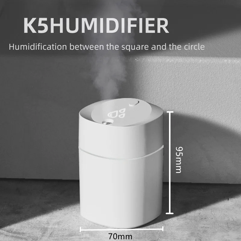 New K5 Aromatherapy Humidifier Car Mini Desktop USB Household Business Cute Pet Mute Gift Humidifier
New K5 Aromatherapy Humidifier Car Mini Desktop USB Household Business Cute Pet Mute Gift Humidifier