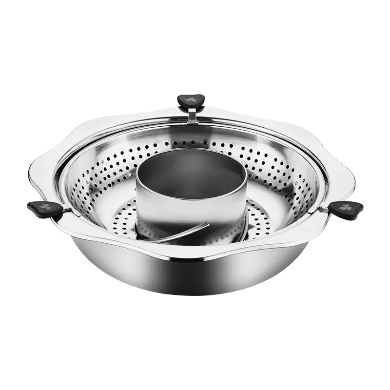 Thickened stainless steel lifting rotary hot pot, household Double-flavor hot pot, commercial multi-function soup pot
Thickened stainless steel lifting rotary hot pot, household Double-flavor hot pot, commercial multi-function soup pot