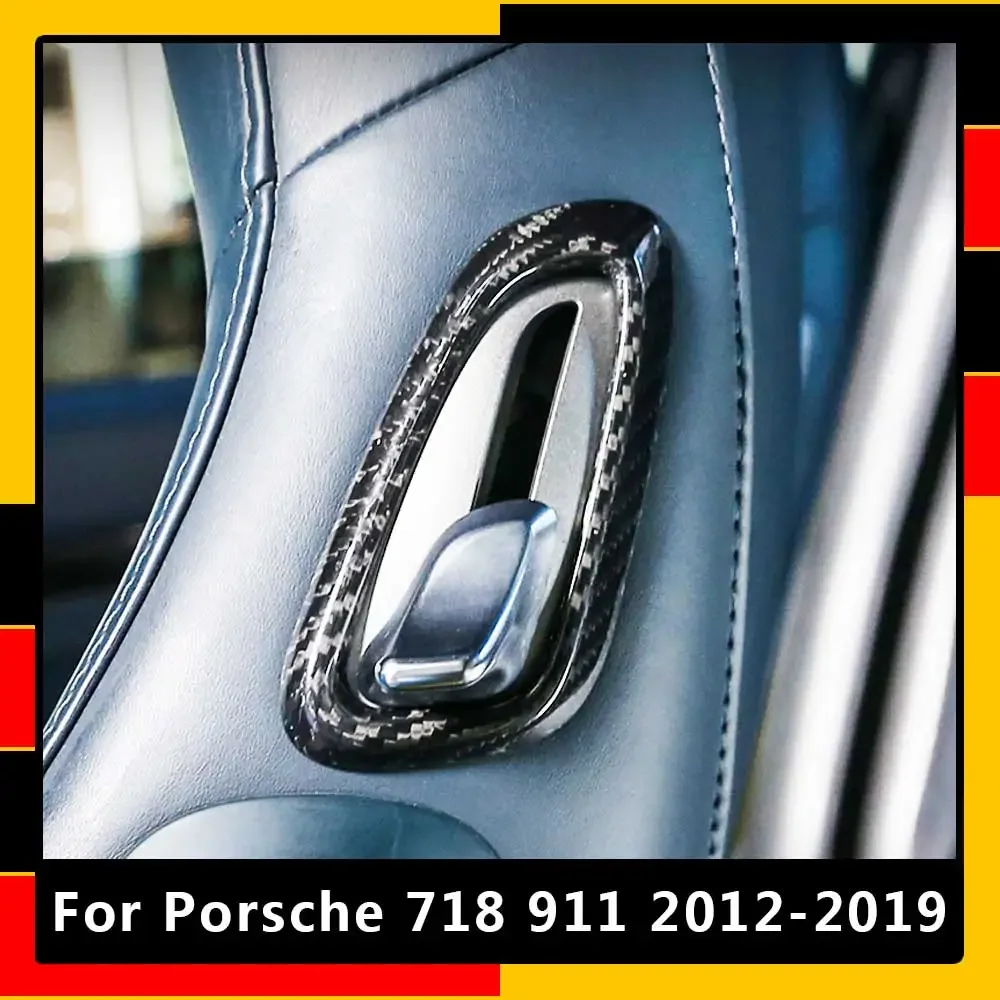 For Porsche 718 911 2012-2019 Real Carbon Fiber Car Seat Handle Frame Seat Adjuster Button Panel Trim Cover Interior Accessories
For Porsche 718 911 2012-2019 Real Carbon Fiber Car Seat Handle Frame Seat Adjuster Button Panel Trim Cover Interior Accessories