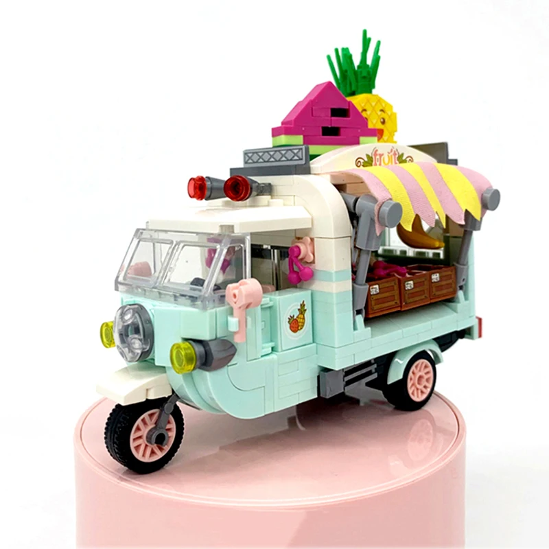 Mini Building Block Shop Cart Set DIY Creative Fruit Vending Cart Model Assembled Ornaments Children's Educational Toys Gifts
Mini Building Block Shop Cart Set DIY Creative Fruit Vending Cart Model Assembled Ornaments Children's Educational Toys Gifts