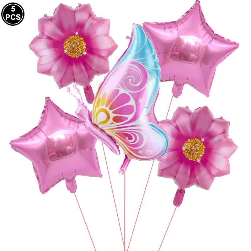 5Pcs Butterfly Flower Balloon Sunflower Balloons Baby Shower Decorations Helium Ballon Birthday Party Wedding Globos Supplies
5Pcs Butterfly Flower Balloon Sunflower Balloons Baby Shower Decorations Helium Ballon Birthday Party Wedding Globos Supplies