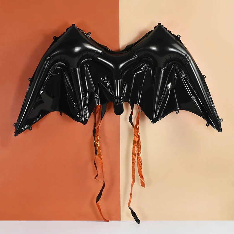 

120x48cm Halloween Bat Wings Back Hanging Foil Helium Balloon Inflatable Kids Toys Holiday Party Decoration Air Globos Supplies