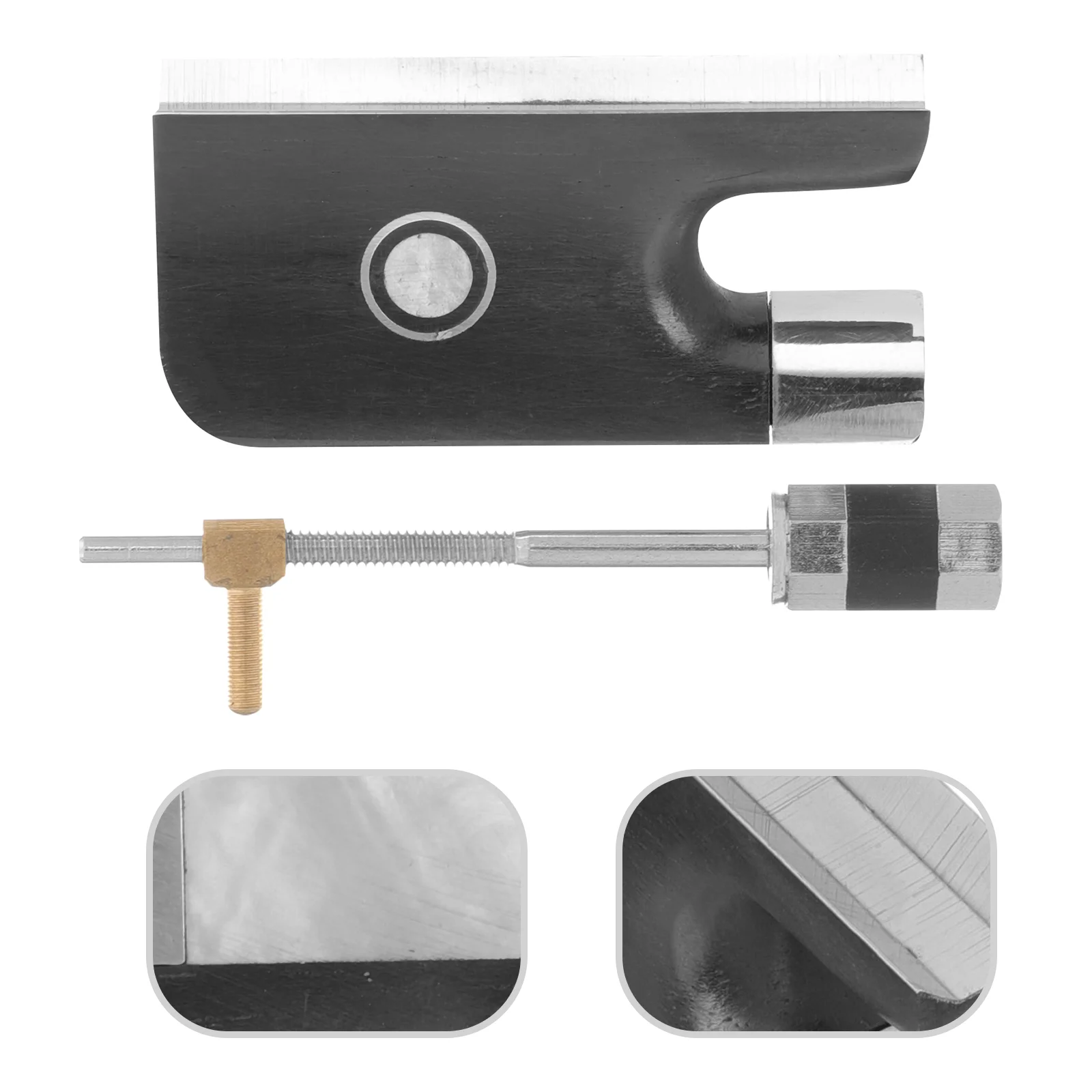 Violin Bow Frog Replacement Professional Part Accessories Cello Practical Accessory Metal Copper Parts
Violin Bow Frog Replacement Professional Part Accessories Cello Practical Accessory Metal Copper Parts