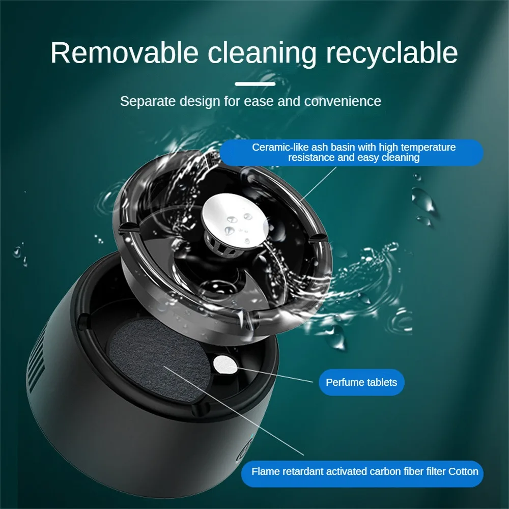Ashtray with Air Purifier Function Multipurpose for Filtering Second-Hand Smoke From Cigarettes Remove Odor Smoking Accessories
Ashtray with Air Purifier Function Multipurpose for Filtering Second-Hand Smoke From Cigarettes Remove Odor Smoking Accessories
