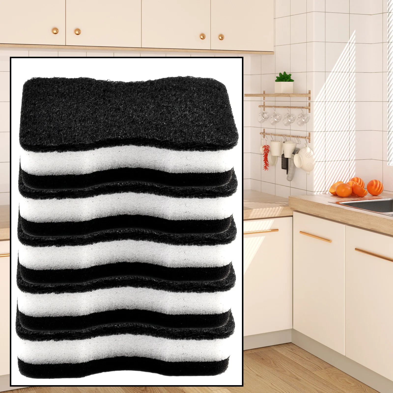 5pcs Sponge Rub Scouring Pad Reuse Universal Versatile Wiping Tool Black Cleaning Brushes Loofah Cookware Dish
5pcs Sponge Rub Scouring Pad Reuse Universal Versatile Wiping Tool Black Cleaning Brushes Loofah Cookware Dish