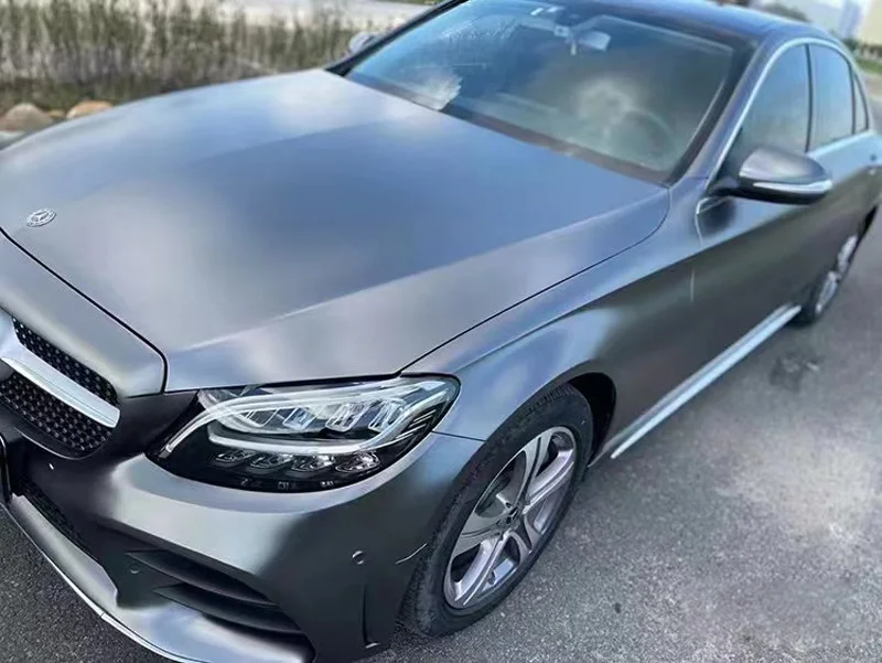 Ультраметаллическая матовая серая виниловая пленка AMG, серый цвет, фотоклейкая самодельная полная автомобильная пленка без пузырьков воздуха
Ультраметаллическая матовая серая виниловая пленка AMG, серый цвет, фотоклейкая самодельная полная автомобильная пленка без пузырьков воздуха