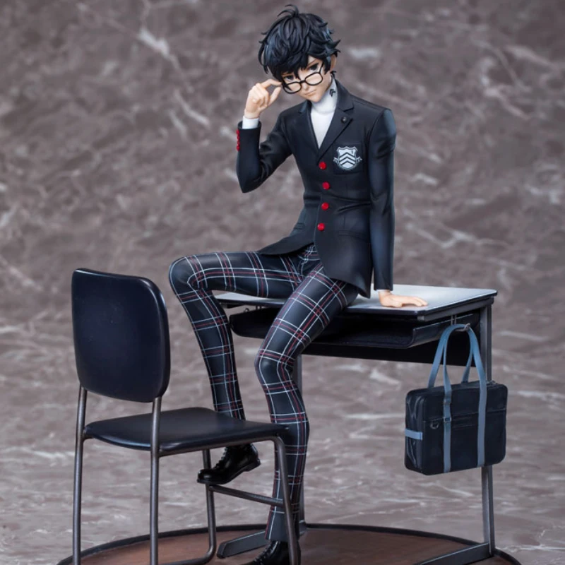 

100% оригинал: PERSONA5 анимация Amamiya Ren Униформа 1/7 ПВХ экшн-модель игрушки коллекционная кукла подарок