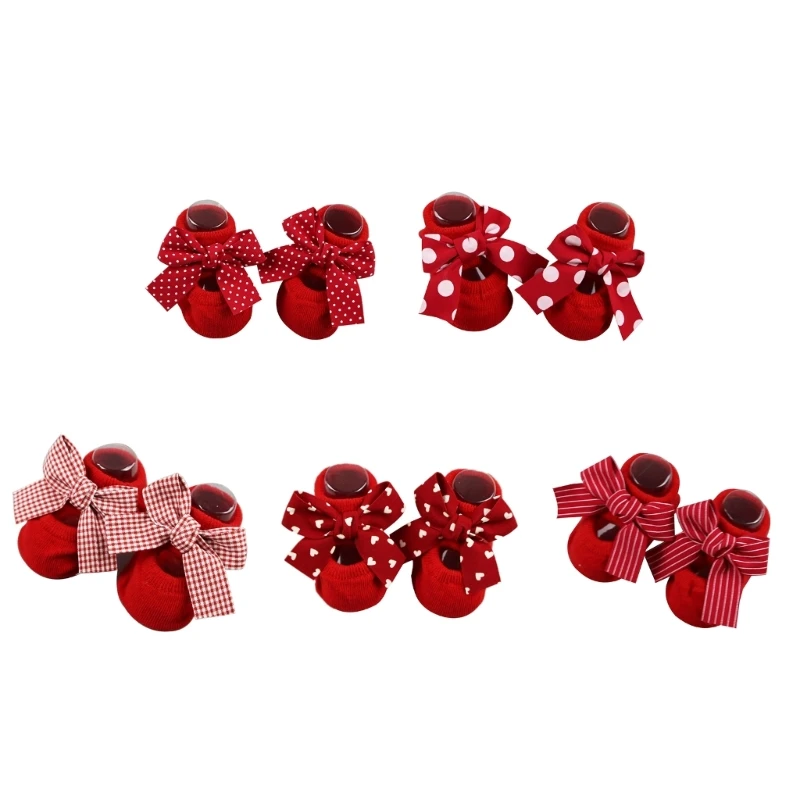Baby Socks Toddler Floor Socks Boy Girl Unisex Anti-Skid Floor Socks Bow Ankle Socks Red Stockings Shoes for Babies 0-1Y
Baby Socks Toddler Floor Socks Boy Girl Unisex Anti-Skid Floor Socks Bow Ankle Socks Red Stockings Shoes for Babies 0-1Y