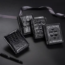Luxury Genuine Crocodile Wallet Men Fashion Brand Design Leather Small Wallet Elegant Alligator Skin Top Quality Purse Short
Luxury Genuine Crocodile Wallet Men Fashion Brand Design Leather Small Wallet Elegant Alligator Skin Top Quality Purse Short