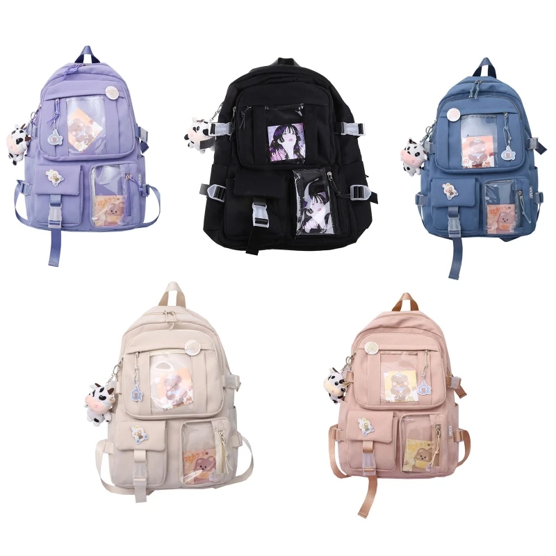 Backpack Nylon Students Schoolbag Shoulder Tote Bag Casual Daypack Back to School for Teen Girls Female Book Bags E74B
Backpack Nylon Students Schoolbag Shoulder Tote Bag Casual Daypack Back to School for Teen Girls Female Book Bags E74B