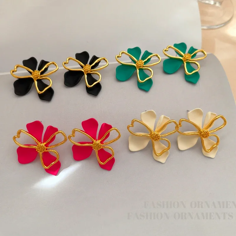 Bilandi-Boucles d'oreilles géométriques en argent 925 pour femmes, bijoux en forme de fleurs, cadeau pour dames, accessoires d'oreille, offre spéciale 5