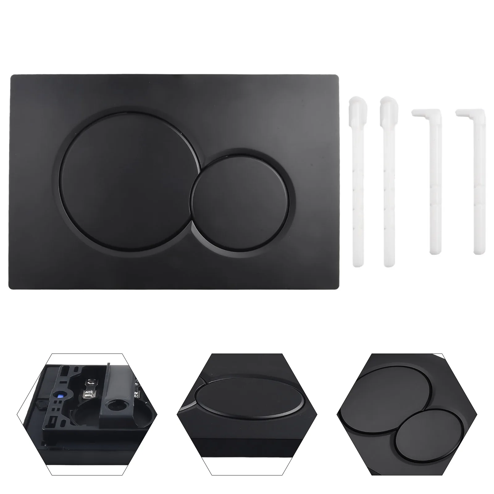 Toilet Button Dual Flush Plate Flushing Panel ABS Switch Accessories Dual-Flush Actuator Plate Home Decoration
Toilet Button Dual Flush Plate Flushing Panel ABS Switch Accessories Dual-Flush Actuator Plate Home Decoration
