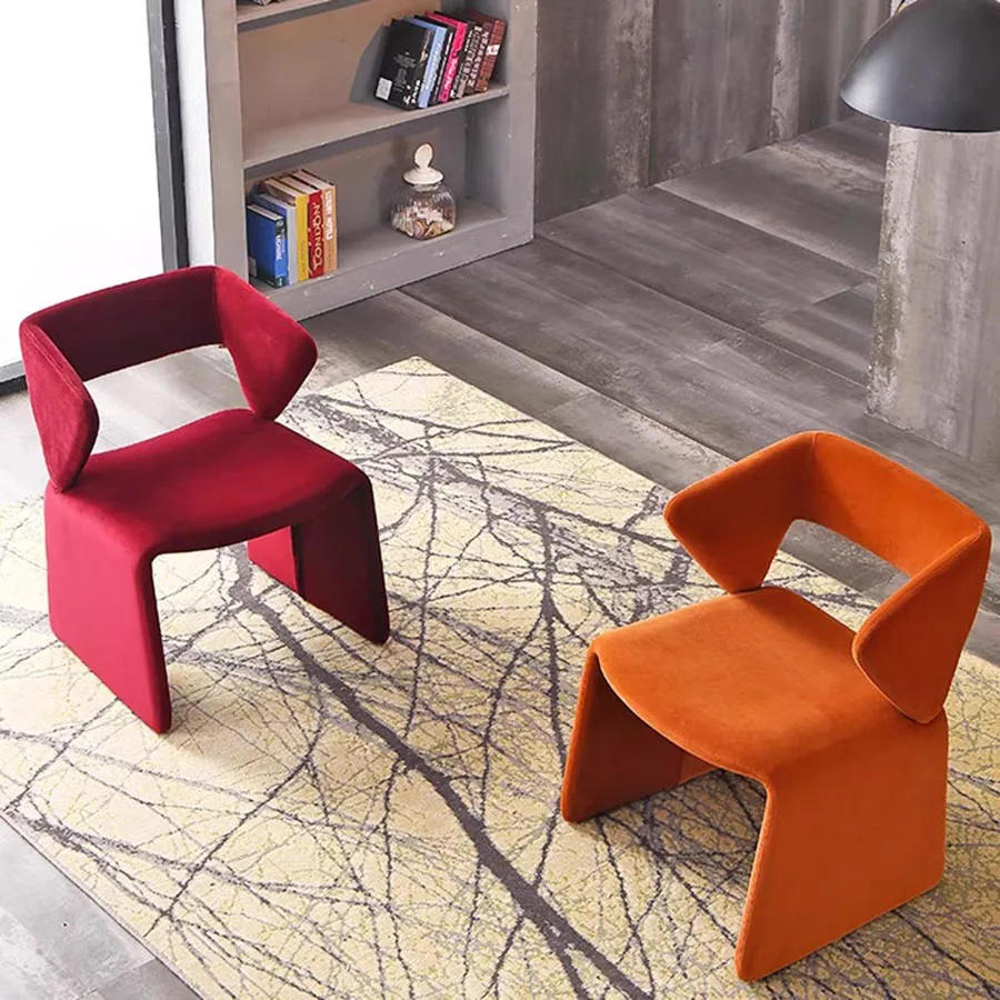 Neoclassical Design Dining Chair Unique Plush Waterproof Trendy Back Upholstered Arm Rest Chairs Orange Chaise Modern Furniture
Neoclassical Design Dining Chair Unique Plush Waterproof Trendy Back Upholstered Arm Rest Chairs Orange Chaise Modern Furniture