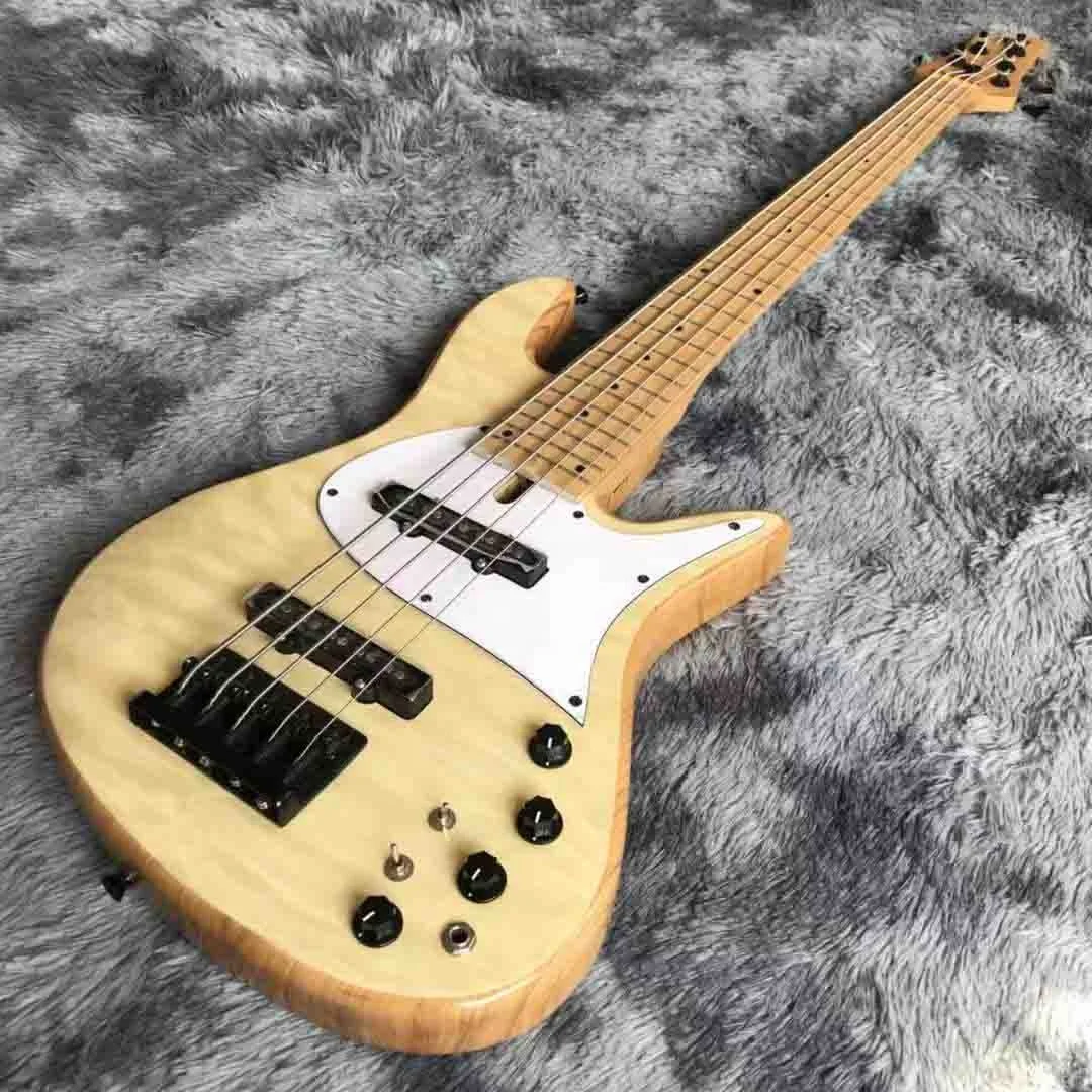 Custom Grand Bass 5 Strings Bass Guitar 9V Active Pickups Electric Guitar in Natural
Custom Grand Bass 5 Strings Bass Guitar 9V Active Pickups Electric Guitar in Natural