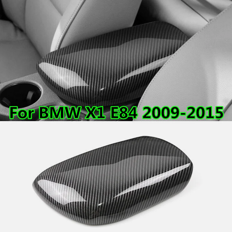 

Цветной подлокотник центральной консоли из АБС-углеволокна, отделка для BMW X1 E84 2009 2010 2011 2012 2013 2014 2015