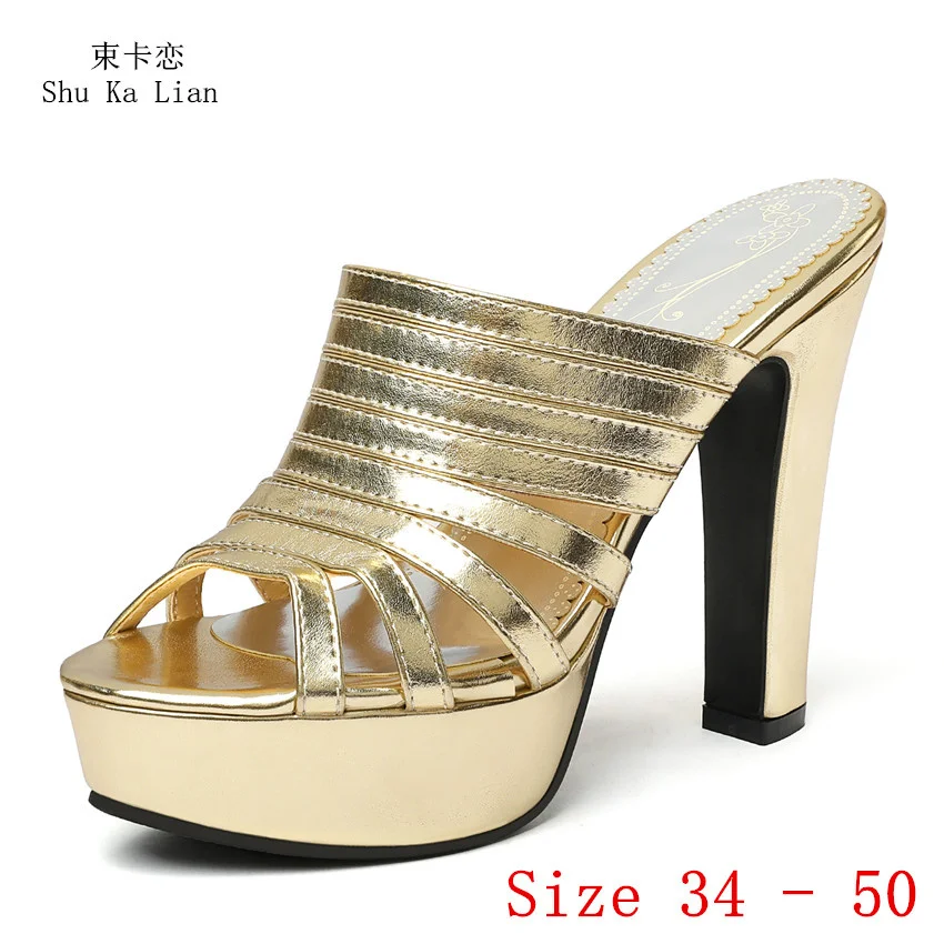 Women High Heel Sandals Slingbacks Shoes Woman High Heels Platform Pumps Gladiator Sandals Plus Size 34 - 50
Women High Heel Sandals Slingbacks Shoes Woman High Heels Platform Pumps Gladiator Sandals Plus Size 34 - 50