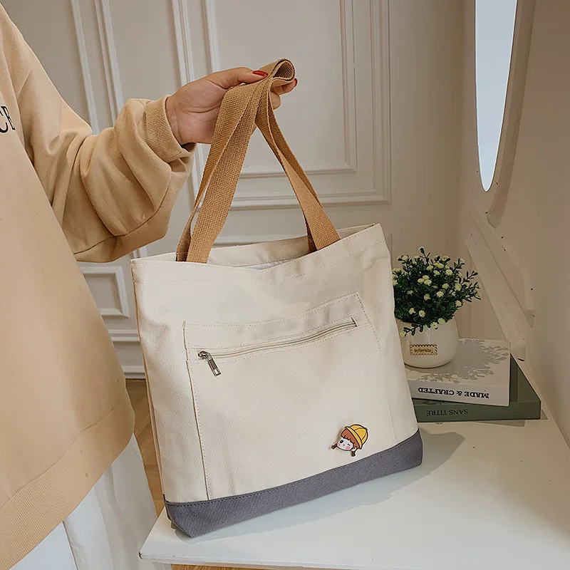 Large capacity simple fashion canvas women's bag 2022 new fashion single shoulder underarm bag portable Tote Bag
Large capacity simple fashion canvas women's bag 2022 new fashion single shoulder underarm bag portable Tote Bag