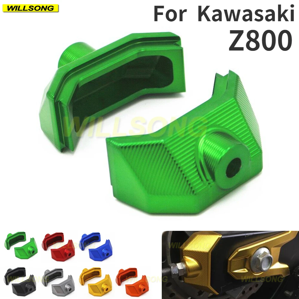 

For Kawasaki Z800 Rear Axle Fork Chain Adjuster Cover Spindle Swingarm End Cap Motorcycle Accessories