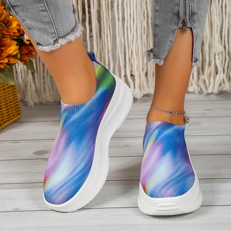 2023 Women's Breathable Sneakers Spring Knitted Fabric Ladies Mix Colors Slip on Comfy Loafers 36-42 Large-Sized Sport Flats
2023 Women's Breathable Sneakers Spring Knitted Fabric Ladies Mix Colors Slip on Comfy Loafers 36-42 Large-Sized Sport Flats