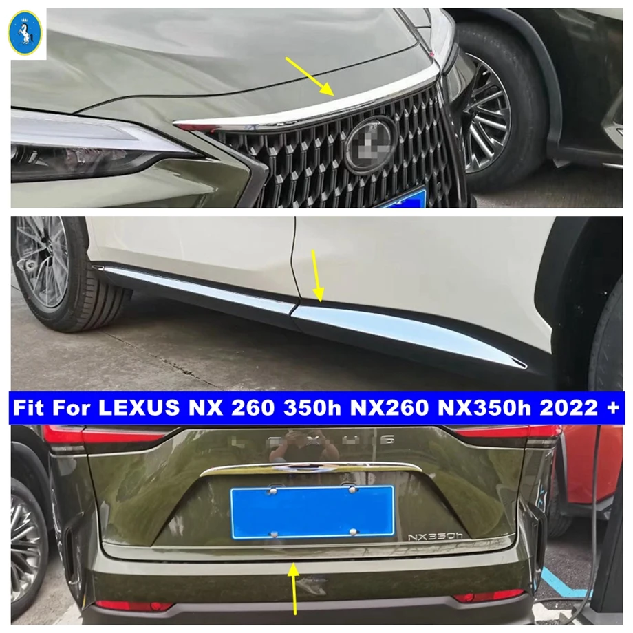 Front Bumper Engine Hood Lid Body Molding Anti-scratch Rear Trunk Tail Gate Door Cover Trim For LEXUS NX 260 NX350h 2022 2023
Front Bumper Engine Hood Lid Body Molding Anti-scratch Rear Trunk Tail Gate Door Cover Trim For LEXUS NX 260 NX350h 2022 2023