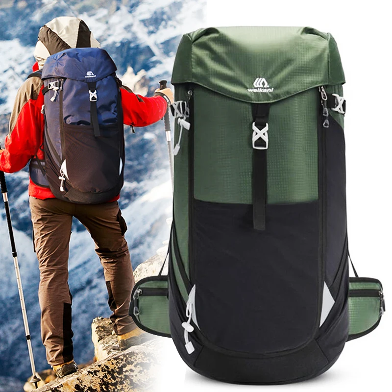 

50L Mountaineering Bag Outdoor Sports Backpack Waterproof Hiking Backpack Camping Climbing Rucksack Travel Trekking Rucksack