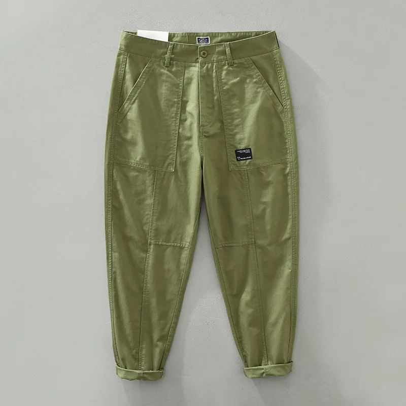 3503 Spring Cotton Cargo Pants Men Fashion Streetwear All-Match Youth Simple Solid Color Patchwork Casual Loose Male Trousers
3503 Spring Cotton Cargo Pants Men Fashion Streetwear All-Match Youth Simple Solid Color Patchwork Casual Loose Male Trousers