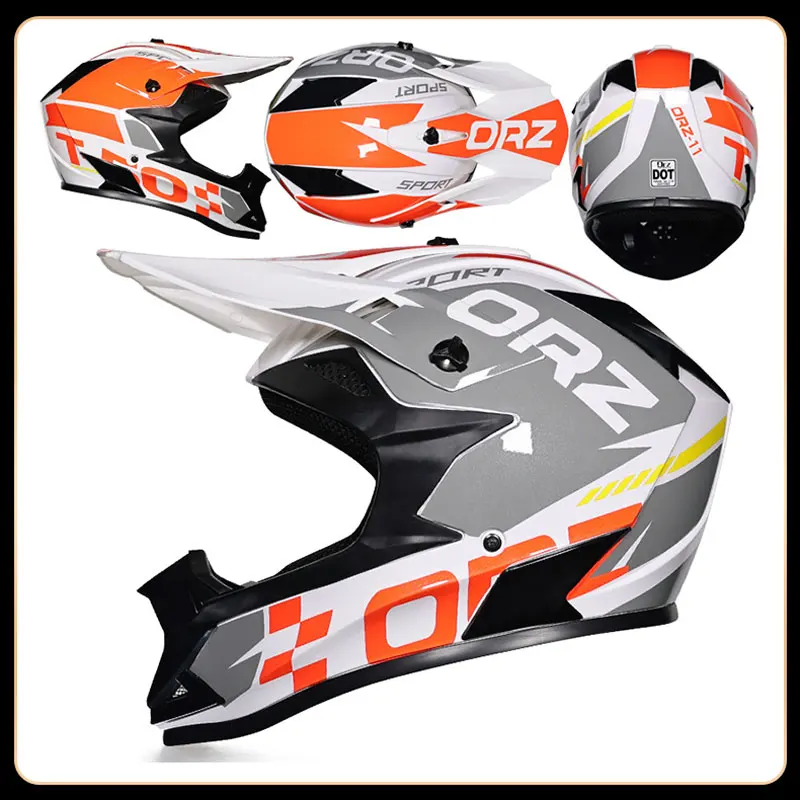 

DOT Approved Unisex Adult Motocross Helmets Off Road ATV Dirt Bike BMX Full Face Helmets Motorcycle Helmets Men Four Seasons