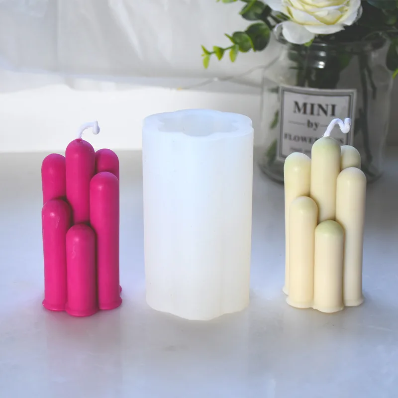 2022 Mountain Candle Mold 3D Lucky Seven Finger Flower Candle Silicone Mold Ins Geometric Cylinder Stacking Gesture Candle Mould
2022 Mountain Candle Mold 3D Lucky Seven Finger Flower Candle Silicone Mold Ins Geometric Cylinder Stacking Gesture Candle Mould