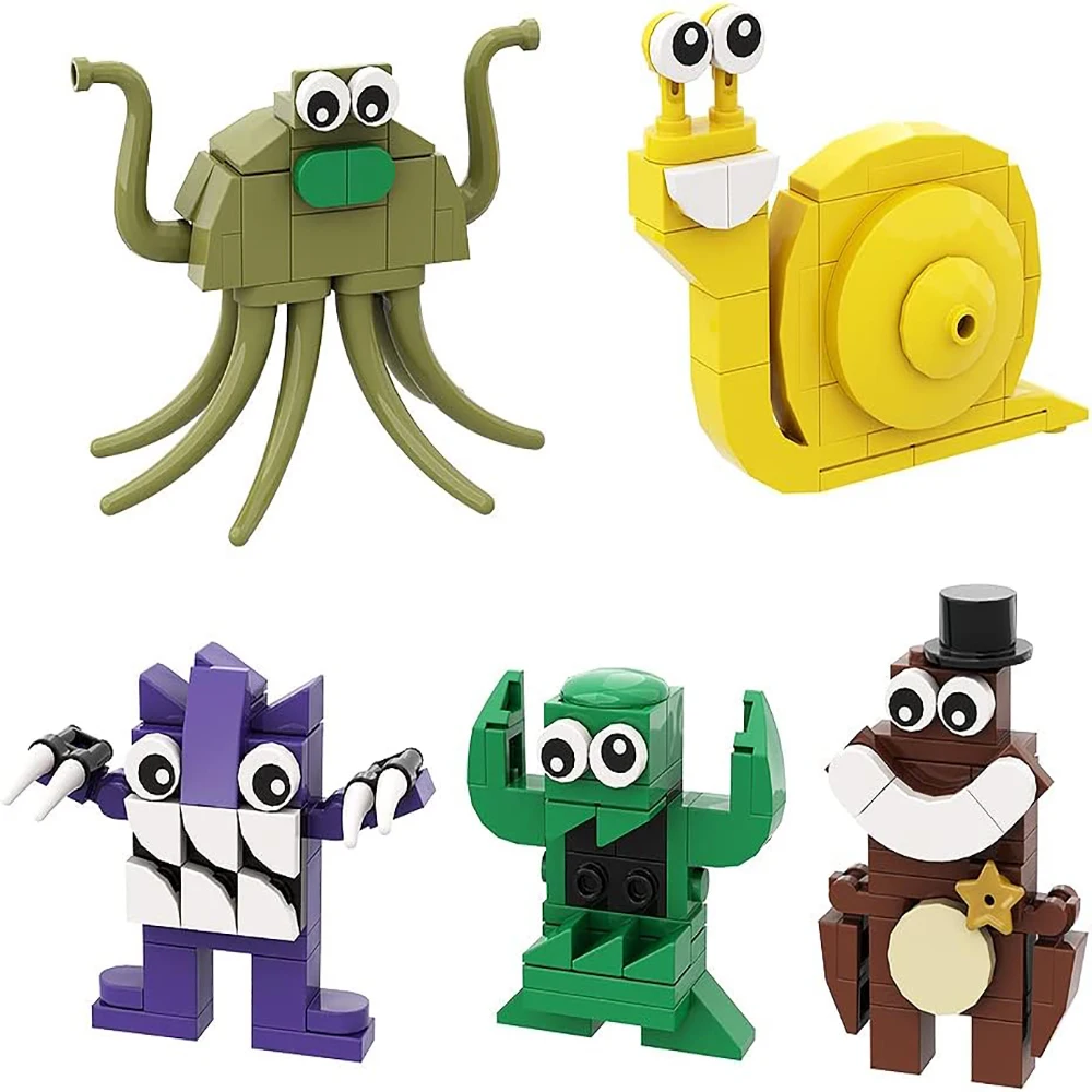 163 Pcs Garten Ban Ban 2 Action Figure Toys,5 Sets Slow Seline/Hunter Tim/Stinky Joel/Sheriff Jeff Kits For Kids, Birthday Gifts
163 Pcs Garten Ban Ban 2 Action Figure Toys,5 Sets Slow Seline/Hunter Tim/Stinky Joel/Sheriff Jeff Kits For Kids, Birthday Gifts