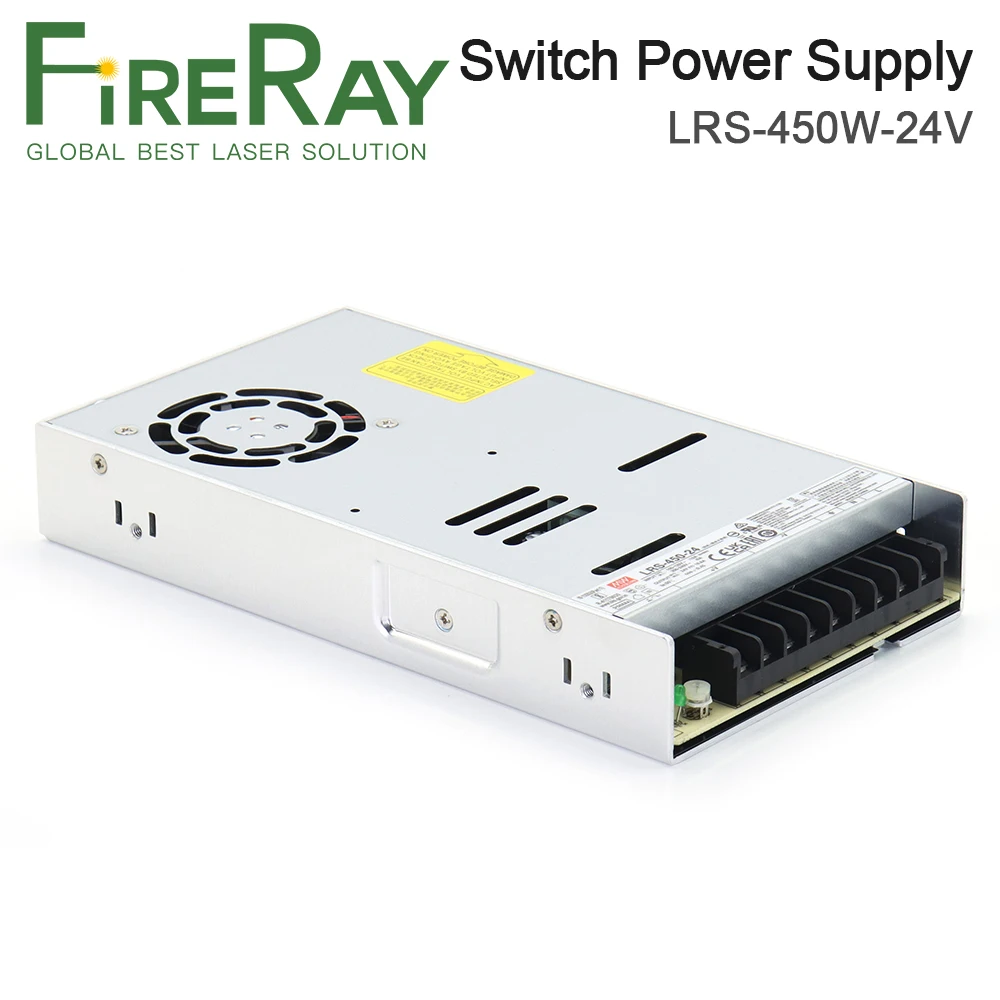 Импульсный источник питания FireRay Meanwell LRS 450 Вт, постоянный ток 24 В, одиночный выход для лазерной резки и гравировальной машины Co2
Импульсный источник питания FireRay Meanwell LRS 450 Вт, постоянный ток 24 В, одиночный выход для лазерной резки и гравировальной машины Co2