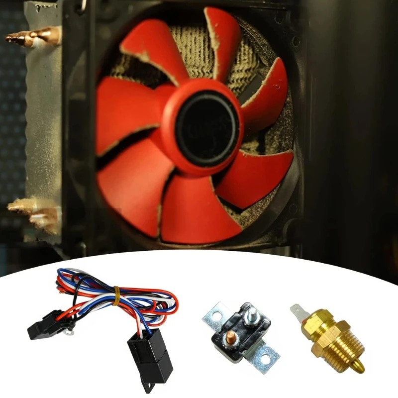 175-185 Degree Auto Car Radiator Electric Cooling Fan Thermostat Temperature Relays Harness Adjustable
175-185 Degree Auto Car Radiator Electric Cooling Fan Thermostat Temperature Relays Harness Adjustable
