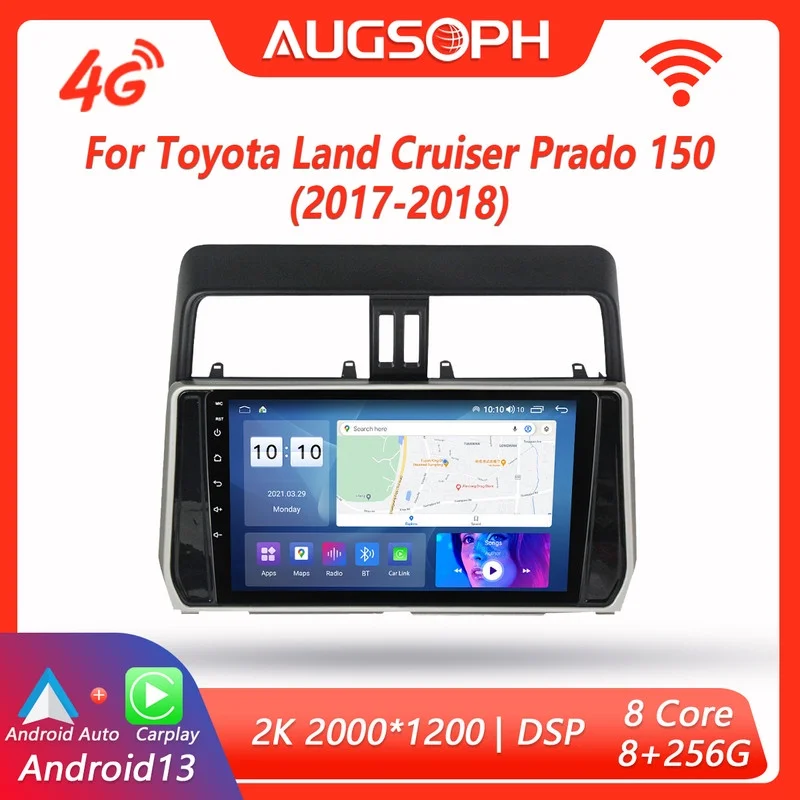 Автомобильный радиоприемник Android 13 для Toyota Land Cruiser Prado 150 2017-2018,10 дюймов мультимедийный плеер с 4G WiFi Автомобильный плеер и 2Din
Автомобильный радиоприемник Android 13 для Toyota Land Cruiser Prado 150 2017-2018,10 дюймов мультимедийный плеер с 4G WiFi Автомобильный плеер и 2Din