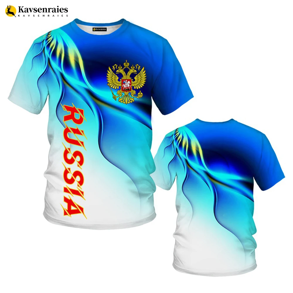

Russian Flag 3D Printed T-shirt Men Women Summer Fashion Casual T Shirt Russia Eagle Design Harajuku Style Streetwear Cool Tops
