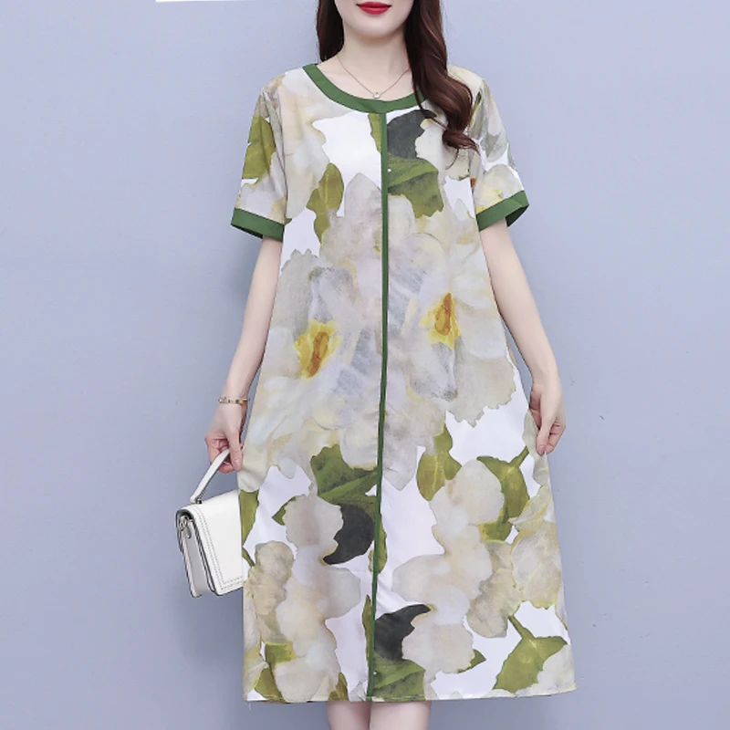 2023 Female Dress Watercolor Flower Pattern Chiffon Straight Cylinder Loose Fitting Comfort Fashion Package Shipping
2023 Female Dress Watercolor Flower Pattern Chiffon Straight Cylinder Loose Fitting Comfort Fashion Package Shipping