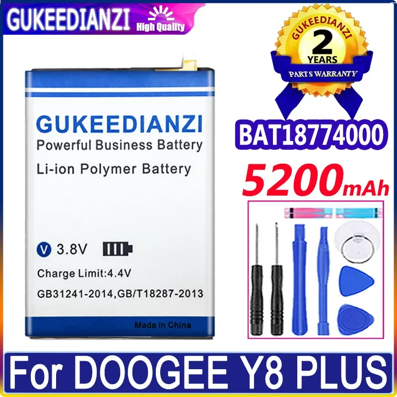 Новая батарея BAT18774000 5200 мАч, сменная батарея большой емкости Для DOOGEE Y8 PLUS Y8PLUS мобильный телефон, Высококачественная батарея
Новая батарея BAT18774000 5200 мАч, сменная батарея большой емкости Для DOOGEE Y8 PLUS Y8PLUS мобильный телефон, Высококачественная батарея