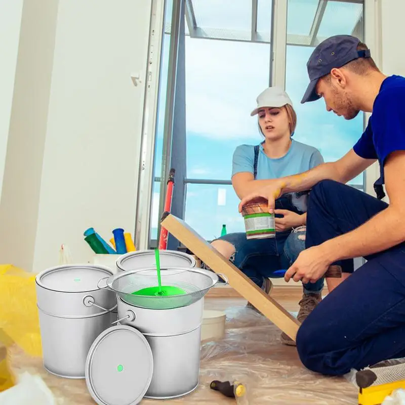Mesh Strainer 3PCS Metal Strainer Fine Mesh User-Friendly Paint Strainers Paint Filter Stainless Steel Paint Filter High-Capacit
Mesh Strainer 3PCS Metal Strainer Fine Mesh User-Friendly Paint Strainers Paint Filter Stainless Steel Paint Filter High-Capacit