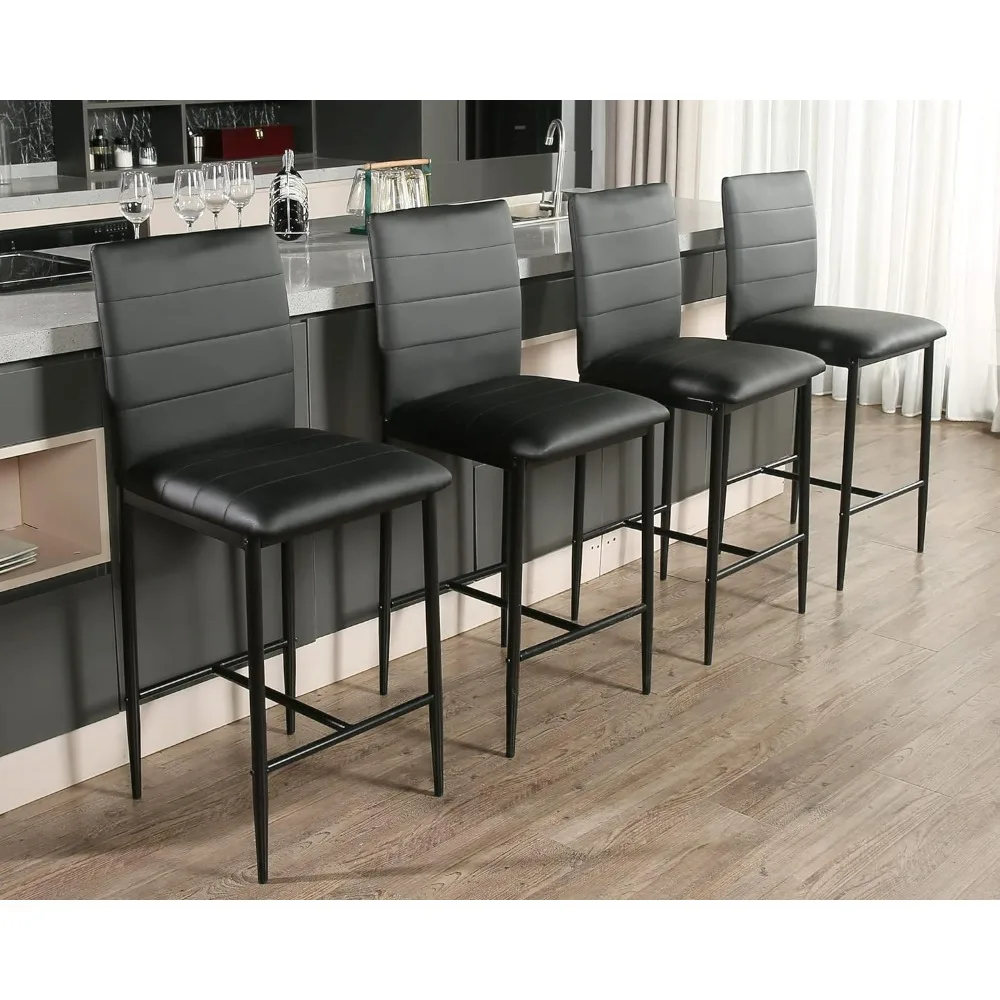 Counter Height Stools,PU Leather Bar Stools Barstools-High Dining Room Chairs with Back, Counter Stools for Home Pub Bar Chairs
Counter Height Stools,PU Leather Bar Stools Barstools-High Dining Room Chairs with Back, Counter Stools for Home Pub Bar Chairs