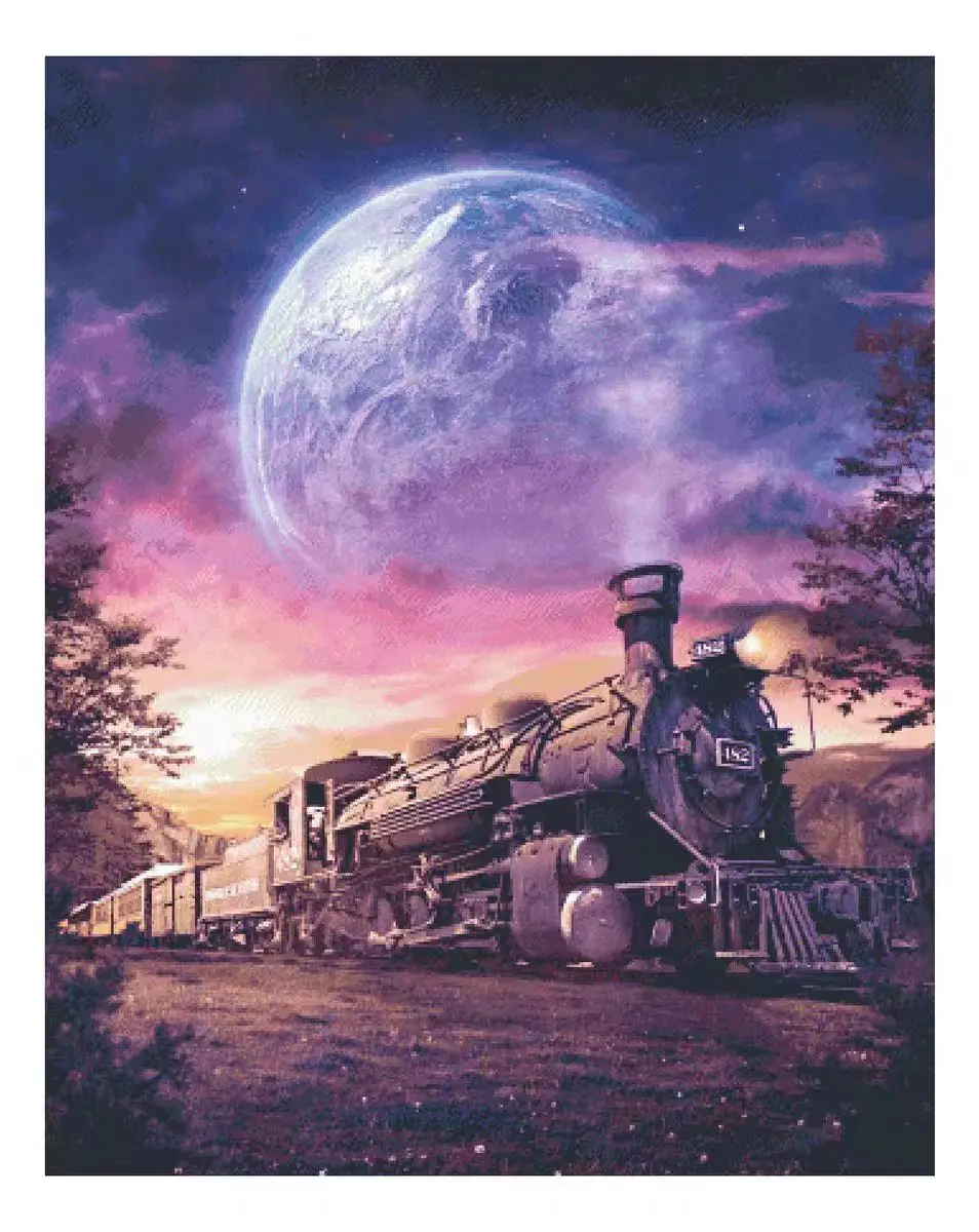 Night Train 18CT 16CT 14CT Unprinted Top Quality Cross Stitch Kits Embroidery Art DIY Handmade Needlework Home Decor
Night Train 18CT 16CT 14CT Unprinted Top Quality Cross Stitch Kits Embroidery Art DIY Handmade Needlework Home Decor