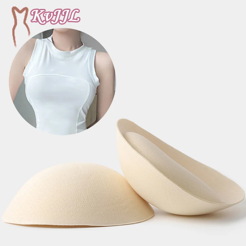 

1Pair Bra Pad Ventilation Triangle Cups Chest Push Up Insert Foam Pads For Swimsuit Padding Accessories Removeable Enhancer Pad