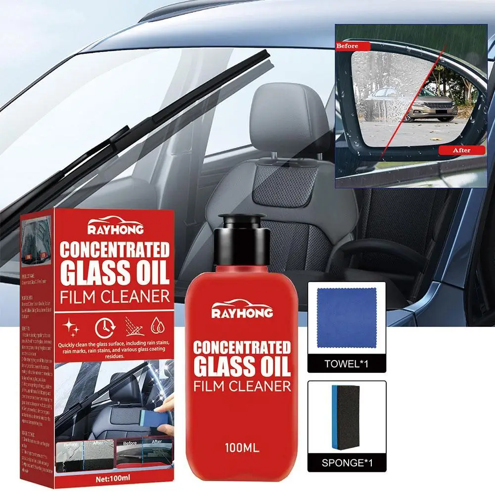 Car 100ml Concentrated Glass Oil Film Cleaner Strong Cleaning Decontamination Mild Formula No Harm To Glass Car Cleaning Product
Car 100ml Concentrated Glass Oil Film Cleaner Strong Cleaning Decontamination Mild Formula No Harm To Glass Car Cleaning Product