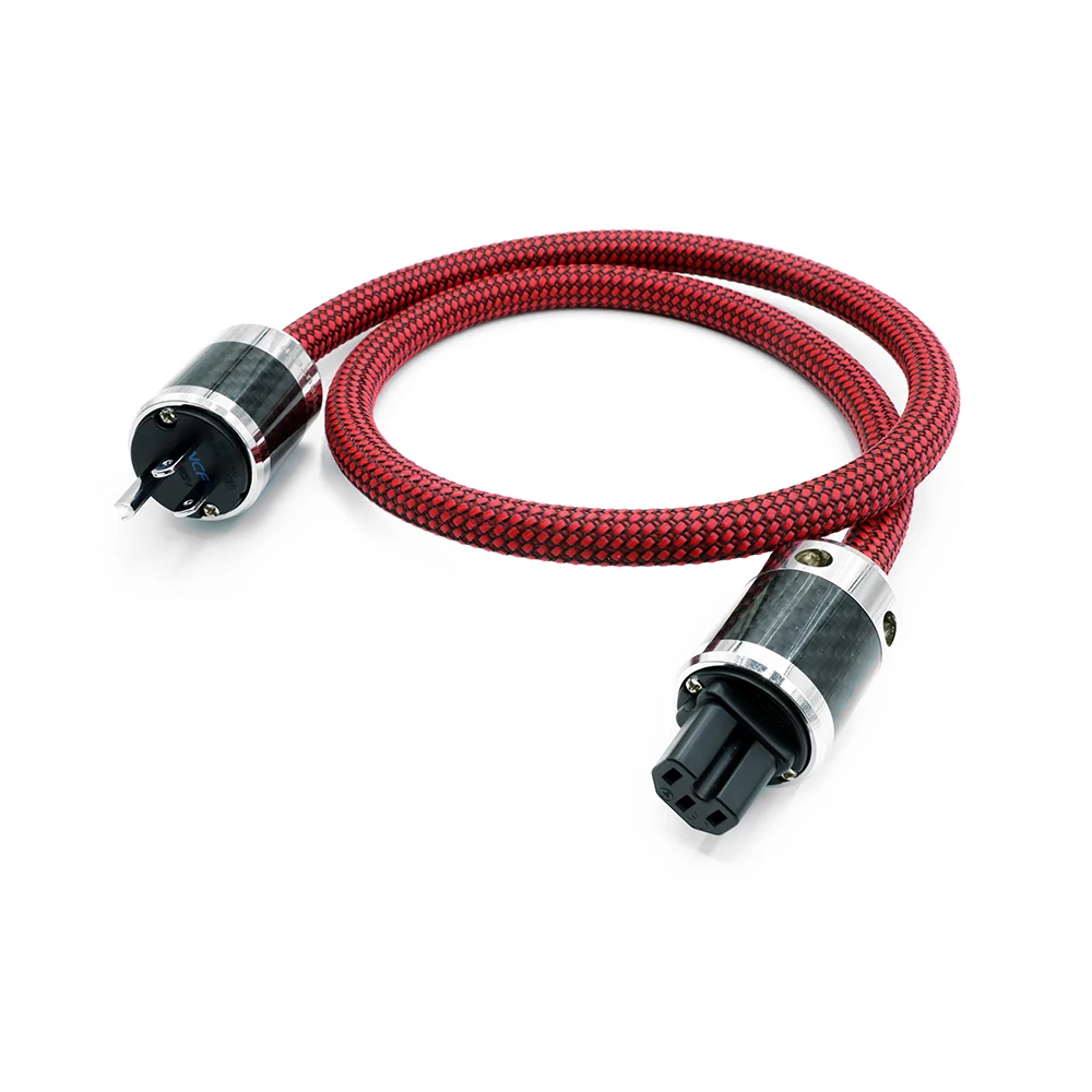 HI-End Pure Copper US AC Power Cord Cable HIFI Mains Power Cable With carbon fiber US Plug
HI-End Pure Copper US AC Power Cord Cable HIFI Mains Power Cable With carbon fiber US Plug