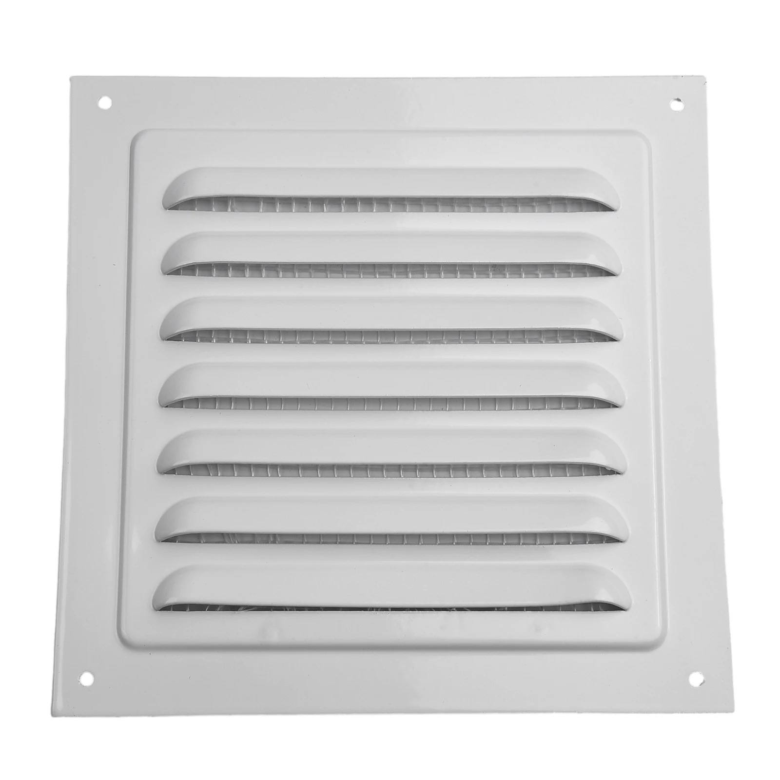 

Secure and Reliable Protection with this Aluminum Metal Louver Vent Grille Cover Square Insect Screen Included